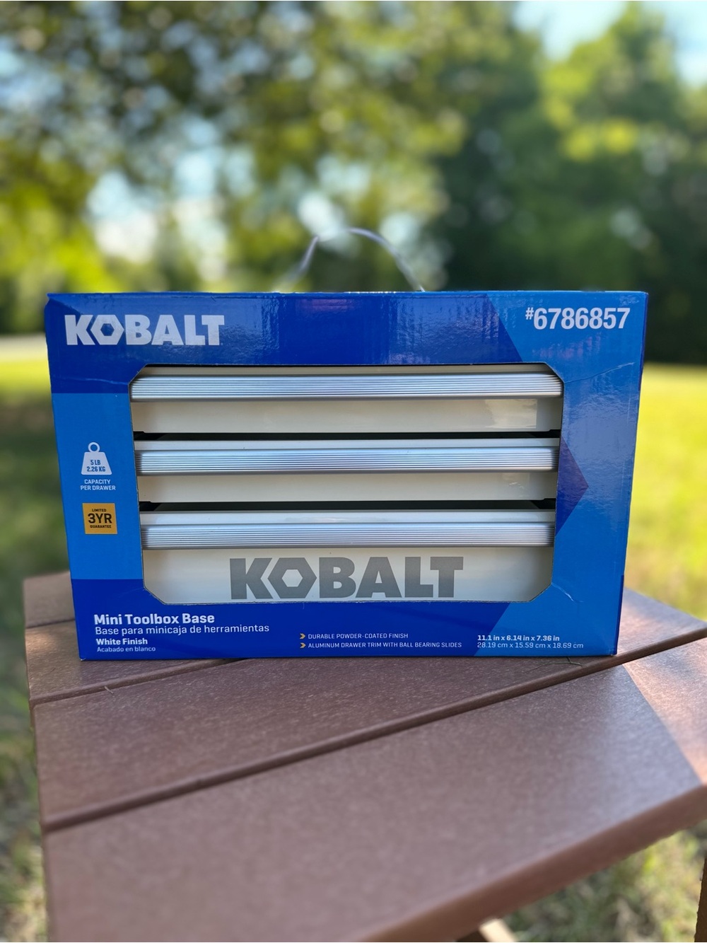 Lowes Kobalt White Mini Toolbox